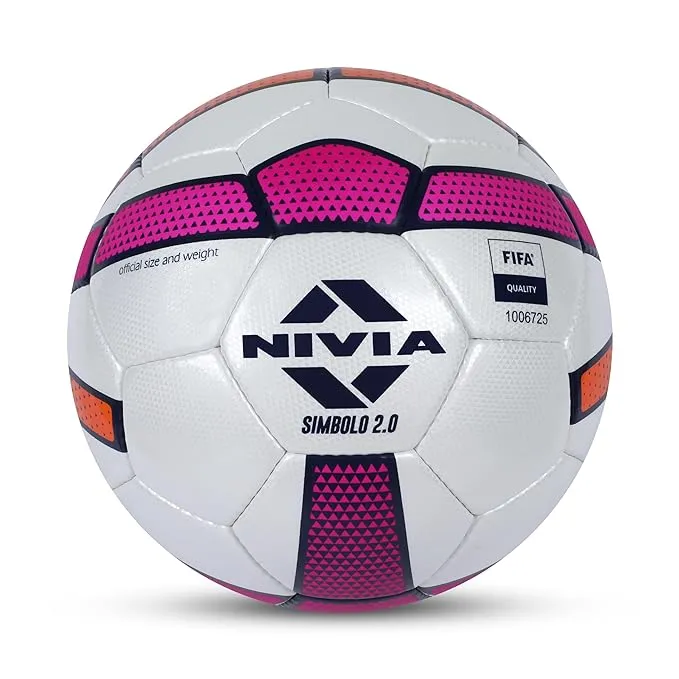 Nivia Simbolo 2.0 PU Match Football (32-Panel, Multicolor) - Daily Cart Nepal
