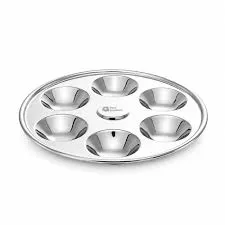 Famous Stainless Steel Puja Khande Plate (Multi-Compartment) thumbnail 2